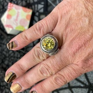 Premier Designs Lemon Luxe antiqued style ring